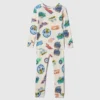 Hot Wheels-Pyjama-Set aus gebürsteter Bio-Baumwolle für Baby & Kleinkind