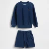 Indigo-Frottee-Set für Baby & Kleinkind