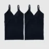 Ingrid und Isabel Basics – Nahtloses Crossover-Still-Top in Umstandsmode, 2er-Pack