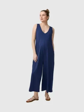 Ingrid und Isabel Lisbon – Ärmelloser Jumpsuit in Umstandsmode mit weitem Bein