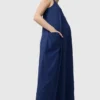 Ingrid und Isabel Lisbon – Ärmelloser Jumpsuit in Umstandsmode mit weitem Bein