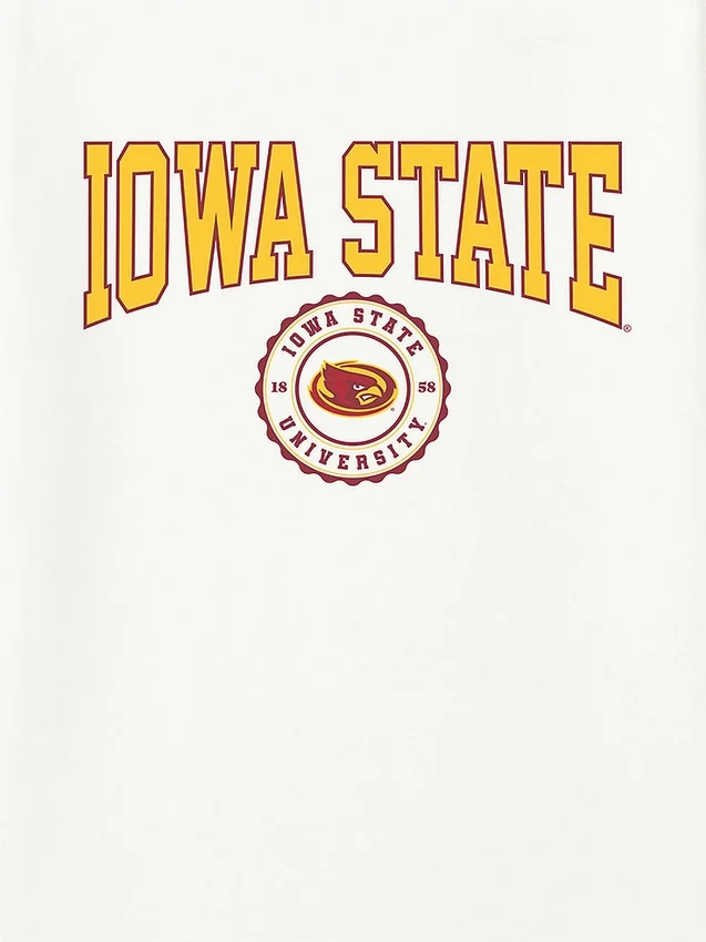 Iowa State University – T-Shirt mit dunklem Grafikdruck des Universitätssiegels
