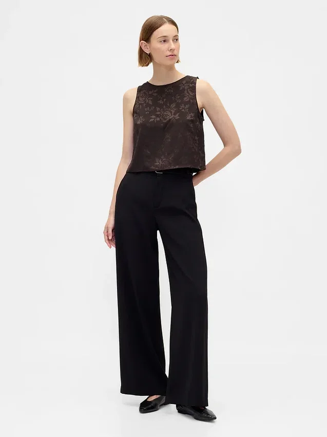 Jacquard-Crop-Tanktop