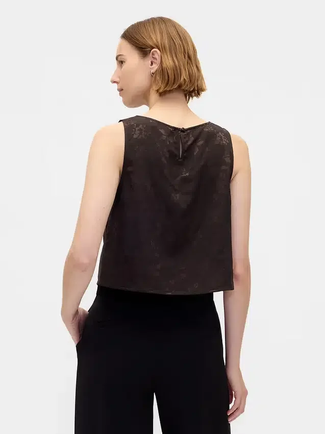 Jacquard-Crop-Tanktop