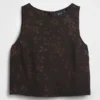 Jacquard-Crop-Tanktop