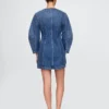 Jeans-Minikleid mit Barrel-Ärmeln