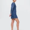 Jeans-Minikleid mit Barrel-Ärmeln