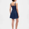 Jeans-Minikleid mit Reißverschluss vorne