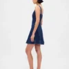 Jeans-Minikleid mit Reißverschluss vorne
