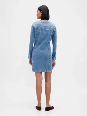 Jeans-Minikleid mit Taschen
