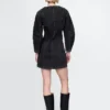 Jeans-Minikleid mit Trompetenärmeln