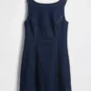 Jeans-Minikleid mit U-Boot-Ausschnitt