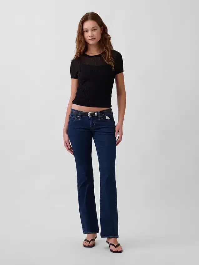 Jeans mit extra niedriger Leibhöhe, lang und schmal geschnitten