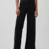 Jeans mit hoher Leibhöhe und weitem Bein