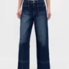 Jeans mit hoher Leibhöhe und weitem Bein