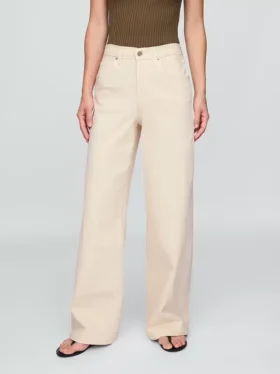 Jeans mit hoher Leibhöhe und weitem Bein