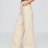 Jeans mit hoher Leibhöhe und weitem Bein
