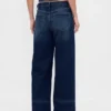 Jeans mit hoher Leibhöhe und weitem Bein