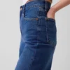 Jeans mit hoher Leibhöhe und weitem Bein