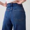 Jeans mit hoher Leibhöhe und weitem Bein