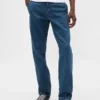 Jeans mit lockerer, gerader Passform