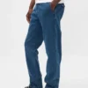 Jeans mit lockerer, gerader Passform