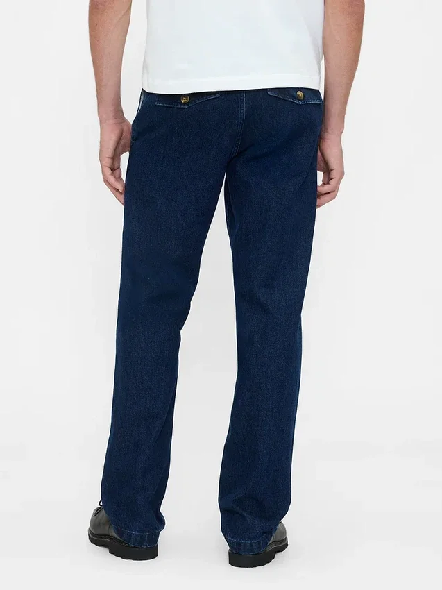 Jeans mit lockerer, gerader Passform
