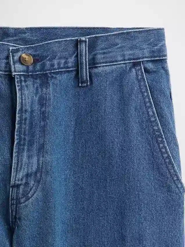 Jeans mit lockerer, gerader Passform