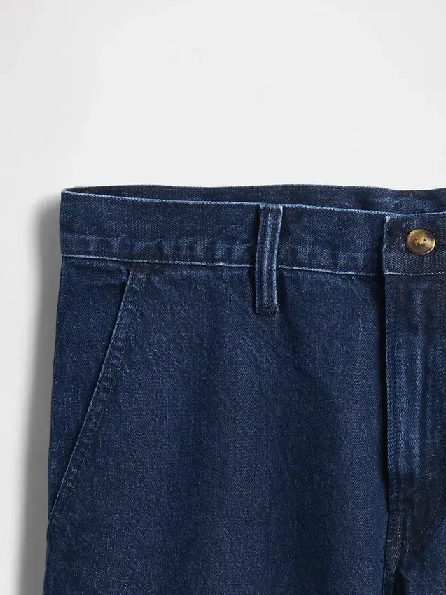 Jeans mit lockerer, gerader Passform