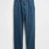Jeans mit lockerer, gerader Passform