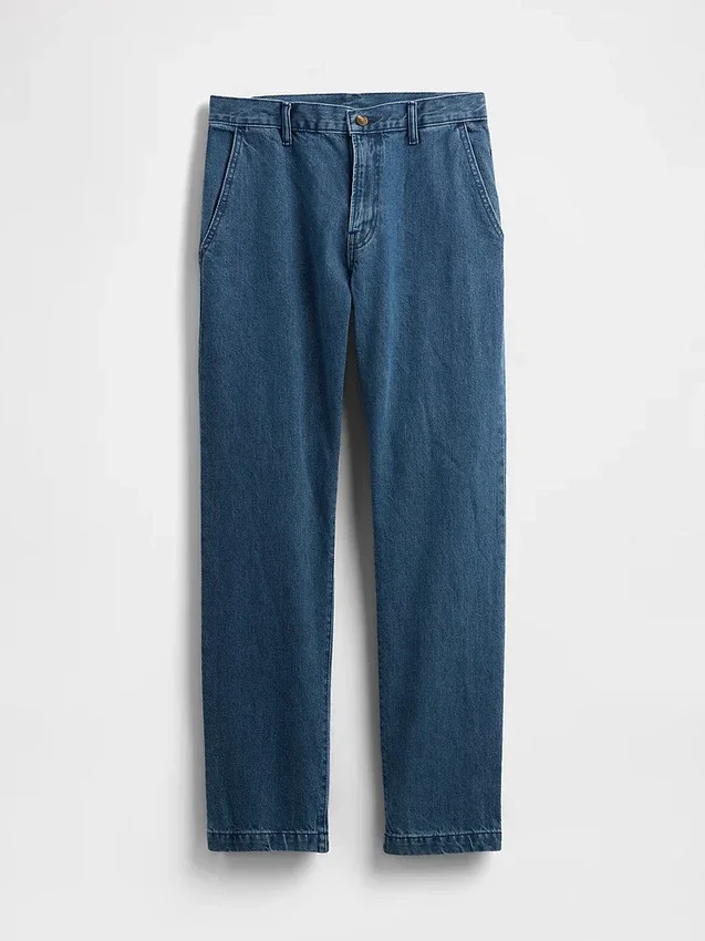 Jeans mit lockerer, gerader Passform