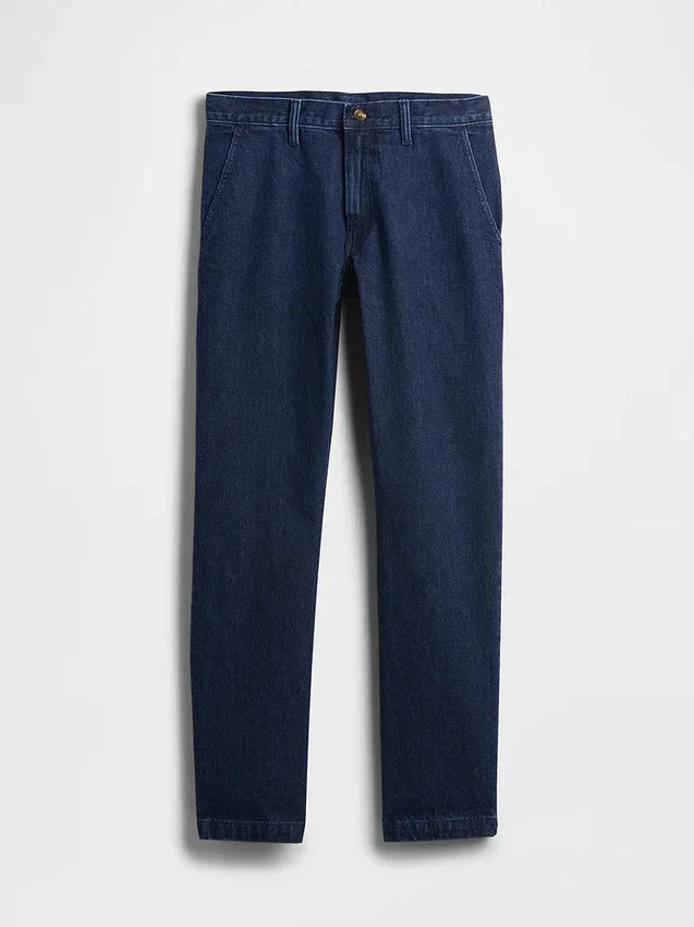 Jeans mit lockerer, gerader Passform