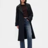 Jeans mit mittlerer Leibhöhe, steifer Passform und lockerem Flare-Schnitt