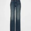 Jeans mit mittlerer Leibhöhe, steifer Passform und lockerem Flare-Schnitt