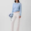 Jeans mit mittlerer Leibhöhe und geradem, lockerem Schnitt