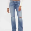 Jeans mit mittlerer Leibhöhe und geradem, lockerem Schnitt