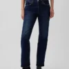 Jeans mit mittlerer Leibhöhe und geradem, lockerem Schnitt