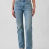 Jeans mit mittlerer Leibhöhe und geradem, lockerem Schnitt