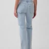Jeans mit mittlerer Leibhöhe und geradem, lockerem Schnitt