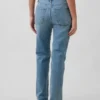 Jeans mit mittlerer Leibhöhe und geradem, lockerem Schnitt