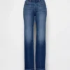 Jeans mit mittlerer Leibhöhe und geradem, lockerem Schnitt