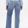 Jeans mit mittlerer Leibhöhe und geradem, lockerem Schnitt