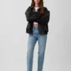 Jeans mit mittlerer Leibhöhe und geradem, lockerem Schnitt