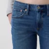 Jeans mit mittlerer Leibhöhe und geradem, lockerem Schnitt