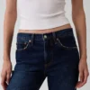 Jeans mit mittlerer Leibhöhe und geradem, lockerem Schnitt