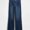 Jeans mit mittlerer Leibhöhe und lockerem Flare-Schnitt