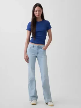 Jeans mit niedriger Leibhöhe, lang und schmal