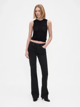 Jeans mit niedriger Leibhöhe, lang und schmal