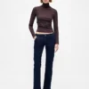 Jeans mit niedriger Leibhöhe, lang und schmal