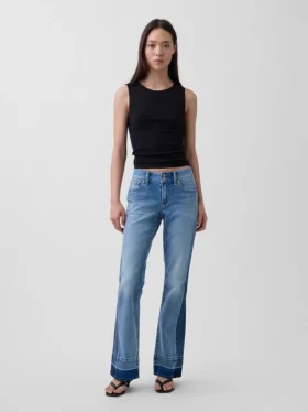 Jeans mit niedriger Leibhöhe, lang und schmal